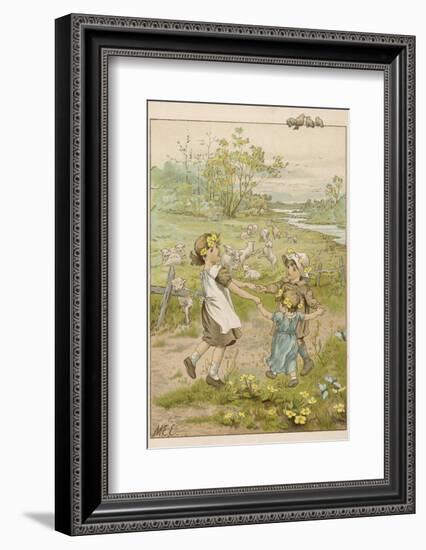 Ring O' Roses circa1880-M. Ellen Edwards-Framed Photographic Print