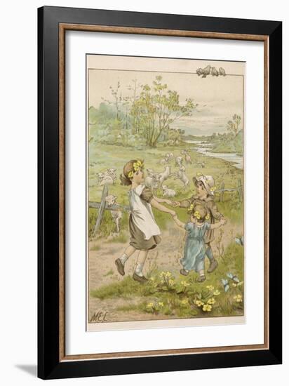 Ring O' Roses circa1880-M. Ellen Edwards-Framed Premium Photographic Print