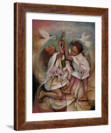 Ringbell Heaven-Essud Fungcap-Framed Art Print