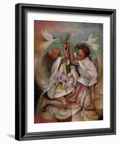 Ringbell Heaven-Essud Fungcap-Framed Art Print