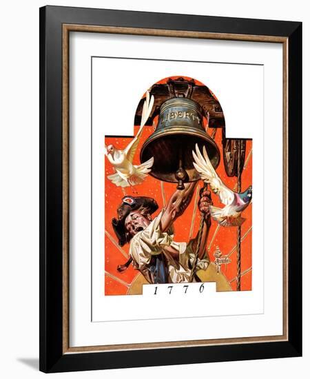 "Ringing Liberty Bell,"July 6, 1935-Joseph Christian Leyendecker-Framed Giclee Print