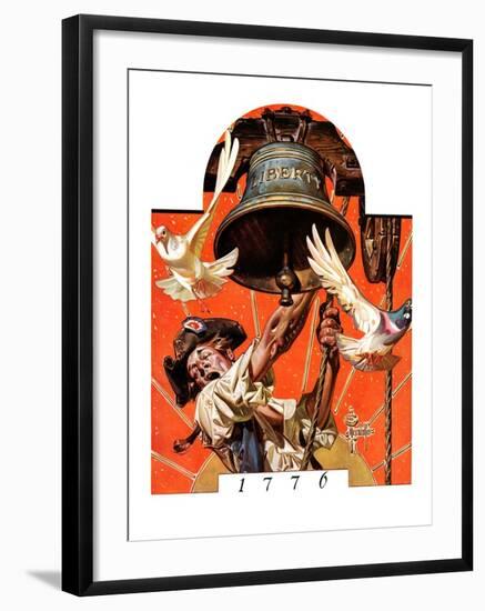 "Ringing Liberty Bell,"July 6, 1935-Joseph Christian Leyendecker-Framed Giclee Print