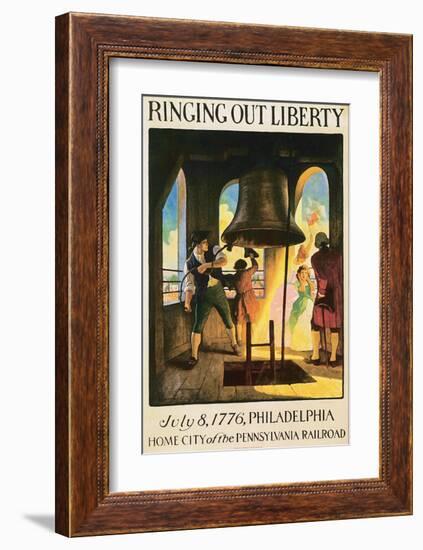 Ringing Out Liberty-Newell Convers Wyeth-Framed Premium Giclee Print