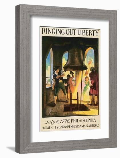 Ringing Out Liberty-Newell Convers Wyeth-Framed Premium Giclee Print