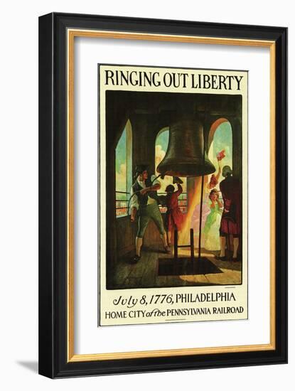 Ringing Out Liberty-null-Framed Art Print