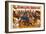 Ringling Bros - Army of 50 Clowns, 1960-null-Framed Premium Giclee Print