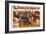 Ringling Bros - Army of 50 Clowns, 1960-null-Framed Premium Giclee Print