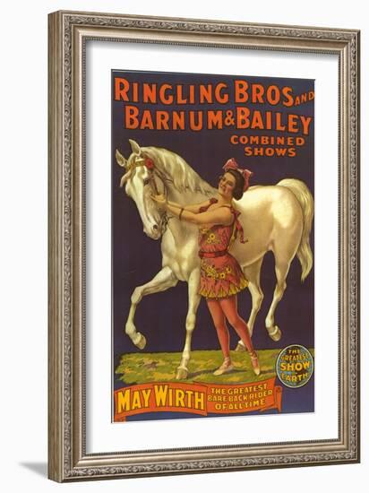 Ringling Bros Circus Barnum and Bailey, USA--Framed Giclee Print