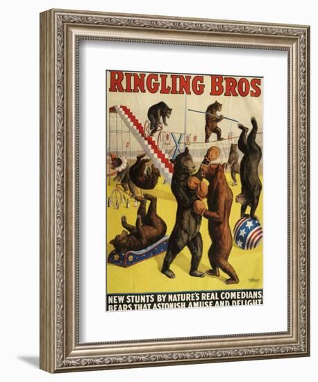 Ringling Bros, Poster, 1900-null-Framed Giclee Print