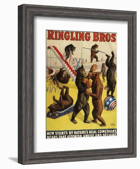 Ringling Bros, Poster, 1900-null-Framed Giclee Print