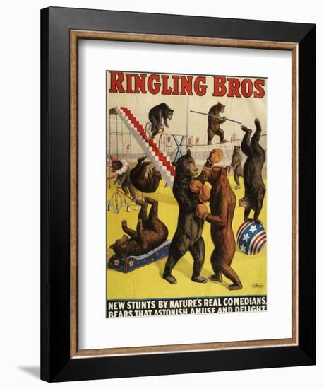 Ringling Bros, Poster, 1900-null-Framed Giclee Print