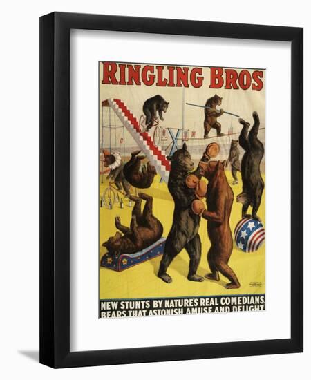 Ringling Bros, Poster, 1900-null-Framed Giclee Print