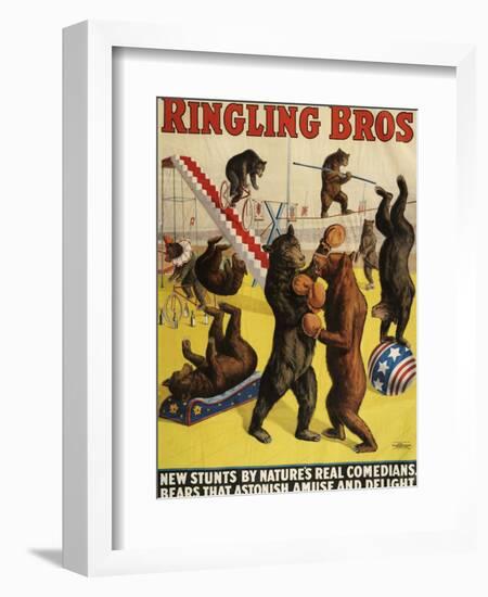 Ringling Bros, Poster, 1900-null-Framed Giclee Print