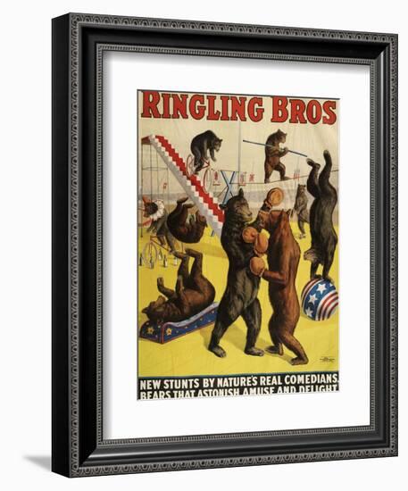 Ringling Bros, Poster, 1900--Framed Giclee Print