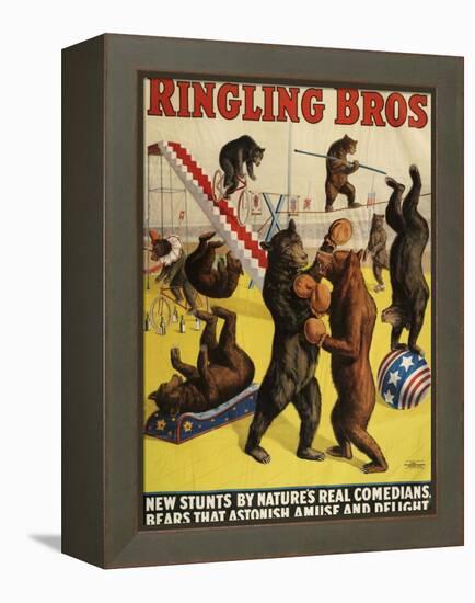 Ringling Bros, Poster, 1900-null-Framed Premier Image Canvas