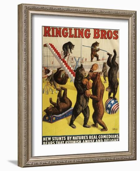 Ringling Bros, Poster, 1900-null-Framed Giclee Print