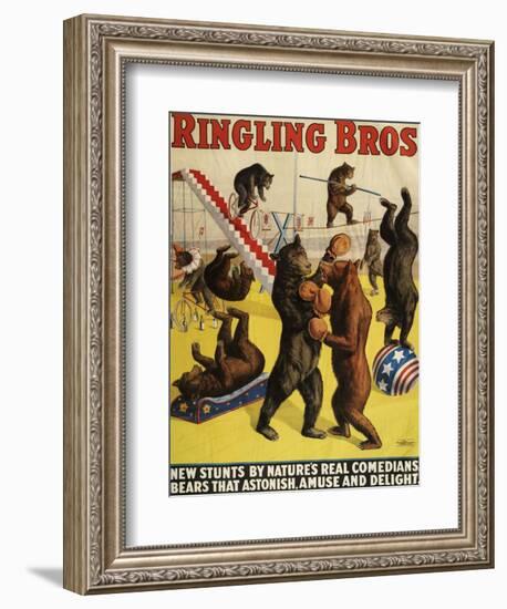 Ringling Bros, Poster, 1900-null-Framed Giclee Print