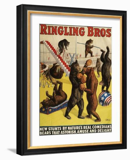 Ringling Bros, Poster, 1900-null-Framed Giclee Print