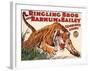 Ringling Brothers and Barnum Bailey Circus: Tiger-null-Framed Giclee Print