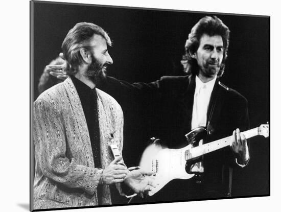 Ringo Starr and George Harrison In, 1988-Associated Newspapers-Mounted Photo