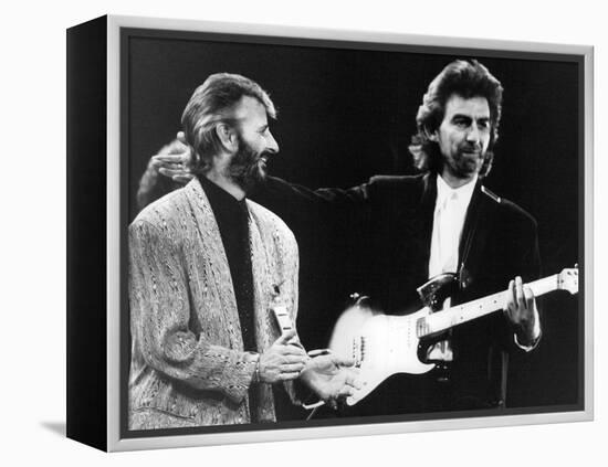 Ringo Starr and George Harrison In, 1988-Associated Newspapers-Framed Stretched Canvas