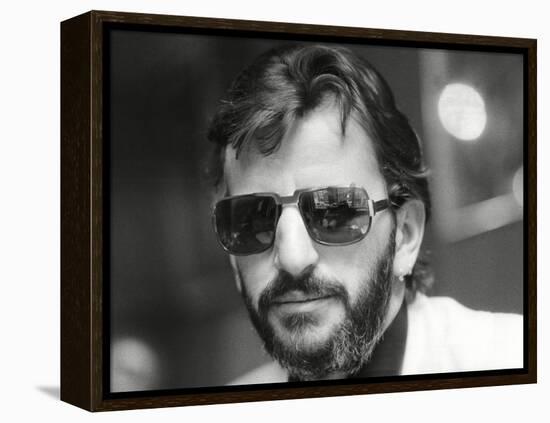 Ringo Starr, Former Beatle-Associated Newspapers-Framed Stretched Canvas