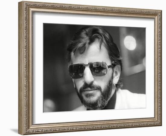 Ringo Starr, Former Beatle-Associated Newspapers-Framed Photo