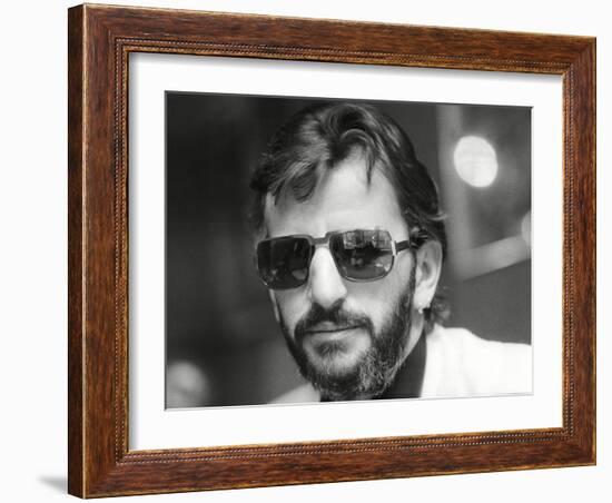 Ringo Starr, Former Beatle-Associated Newspapers-Framed Photo