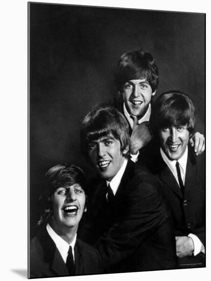 Ringo Starr, George Harrison, Paul McCartney and John Lennon-John Dominis-Mounted Premium Photographic Print