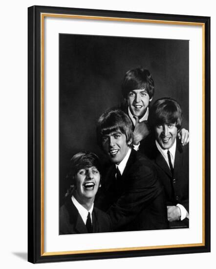 Ringo Starr, George Harrison, Paul McCartney and John Lennon-John Dominis-Framed Premium Photographic Print