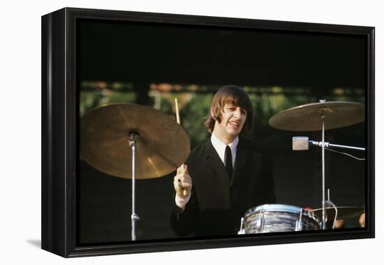 Ringo Starr Playing Drums-null-Framed Premier Image Canvas