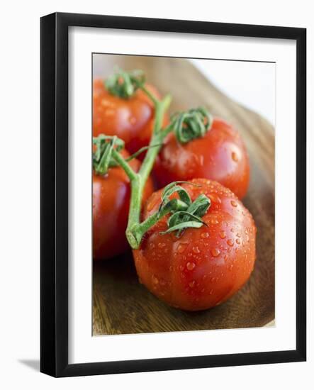 Rinsed Tomatoes with Water Droplets-Clara Gonzalez-Framed Photographic Print