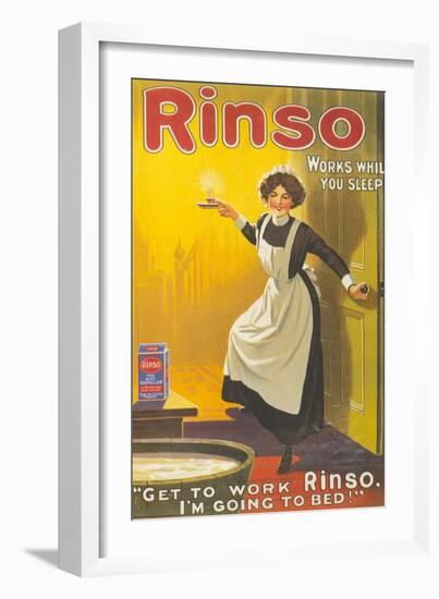 Rinso, Washing Powder Maids Products Detergent, UK, 1910-null-Framed Giclee Print