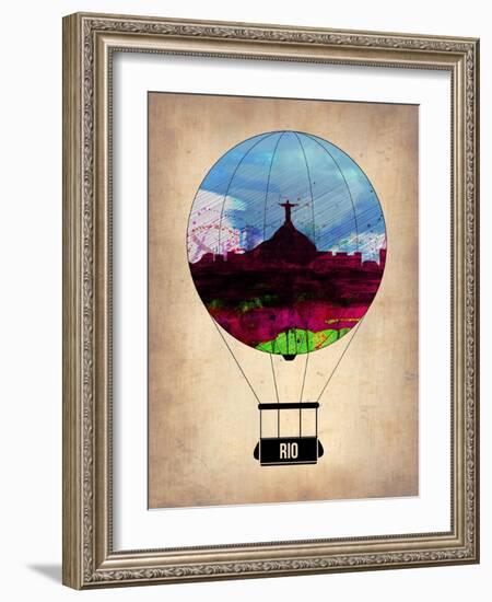Rio Air Balloon-NaxArt-Framed Art Print