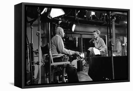 RIO BRAVO, 1959 directed by HOWARD HAWKS (b/w photo)-null-Framed Stretched Canvas