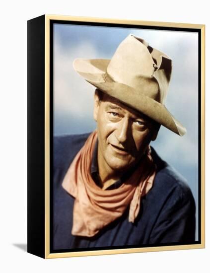 Rio Bravo 1959 Directed by Howard Hawks John Wayne-null-Framed Stretched Canvas