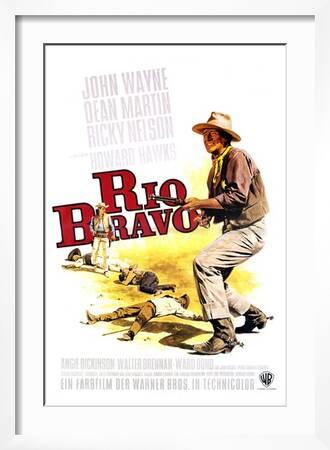Rio Bravo German Movie Poster 1959 Art Print Art Com