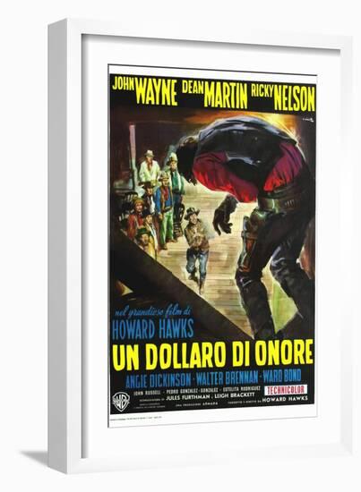 Rio Bravo, Italian Movie Poster, 1959-null-Framed Art Print