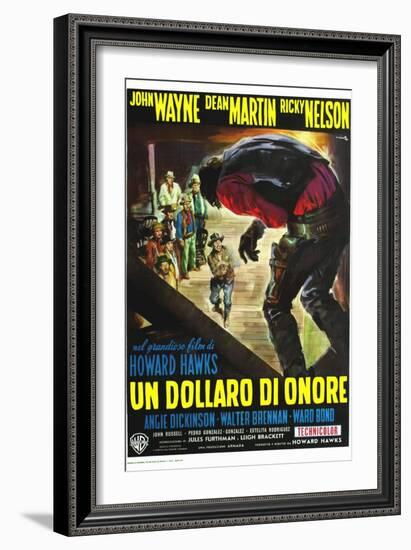 Rio Bravo, Italian Movie Poster, 1959-null-Framed Art Print