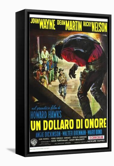 Rio Bravo, Italian Movie Poster, 1959-null-Framed Stretched Canvas