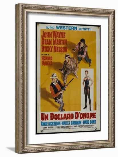 Rio Bravo, Italian Movie Poster, 1959-null-Framed Art Print