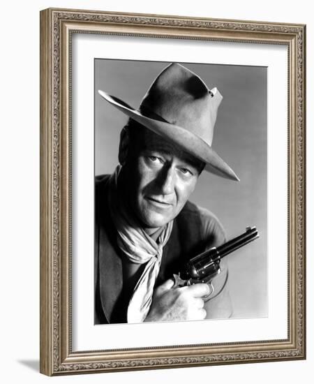 Rio Bravo, John Wayne, 1959-null-Framed Photo