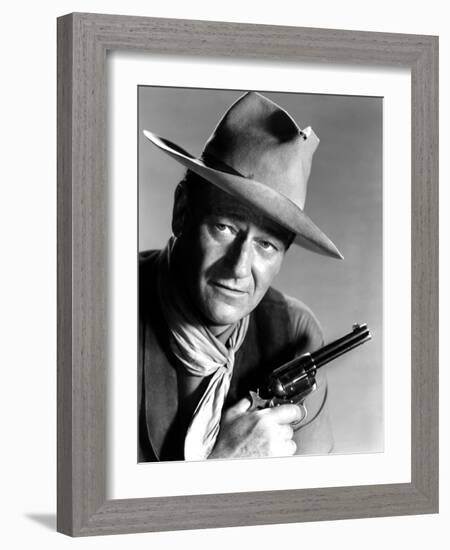 Rio Bravo, John Wayne, 1959-null-Framed Photo