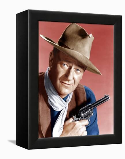 RIO BRAVO, John Wayne, 1959-null-Framed Stretched Canvas