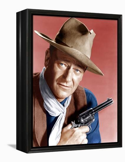 RIO BRAVO, John Wayne, 1959-null-Framed Stretched Canvas