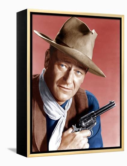 RIO BRAVO, John Wayne, 1959-null-Framed Stretched Canvas