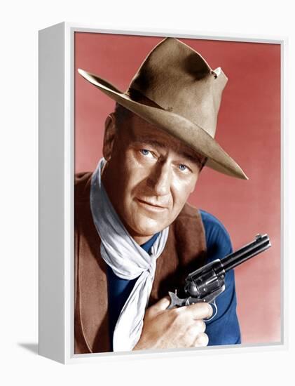 RIO BRAVO, John Wayne, 1959-null-Framed Stretched Canvas