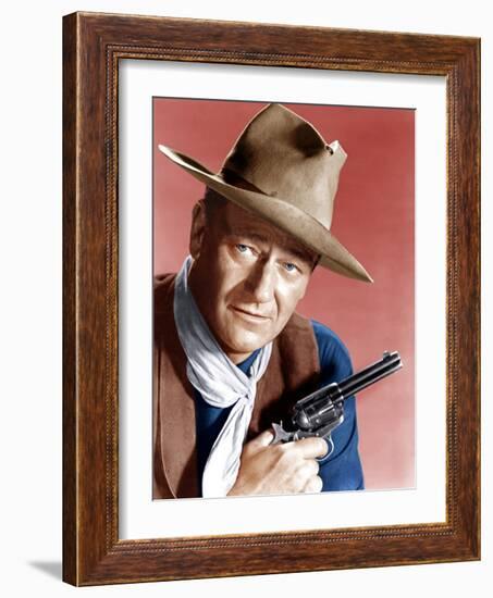 RIO BRAVO, John Wayne, 1959-null-Framed Photo