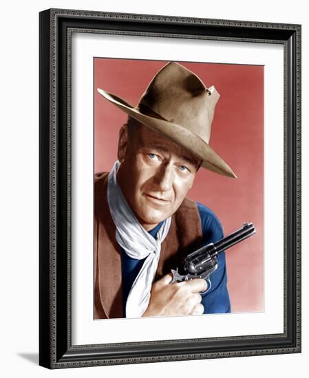 RIO BRAVO, John Wayne, 1959-null-Framed Photo