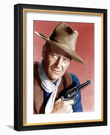 RIO BRAVO, John Wayne, 1959-null-Framed Photo